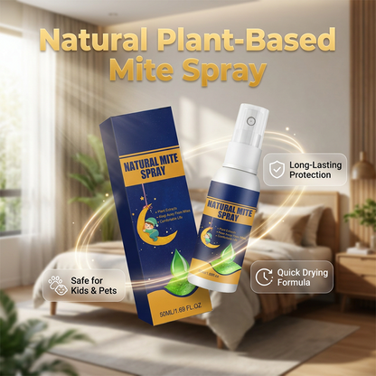 🌿🛏️ 50% KORTING! Stop met slapen met onzichtbare mijten! Deze plantaardige spray elimineert mijten op matras, kussen en bank – veilig voor gezin, zonder chemicaliën. Eén spray, frisse slaap!