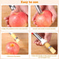 2-in-1 kernverwijderaar – appelboor + schiller, ABS en roestvrijstaal, ergonomisch handvat, licht en eenvoudig schoon te maken. Voor appel, peer, ananas en groente.