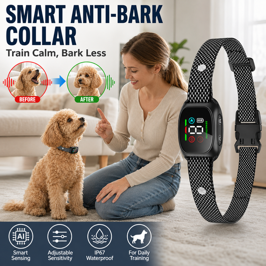 Slimme anti-blafhalsband voor honden