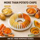 🥔🍟 50% KORTING! Nooit meer vette chips uit de zak! Maak in minuten knapperige, olievrije groentechips in de magnetron – met snijder, kom en veiligheidshouder. Gezond snacken zonder schuldgevoel!