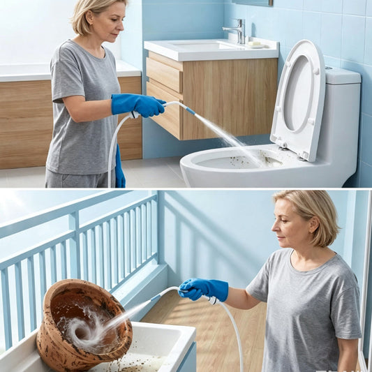 🚿🔥 -60% KORTING! Dé hogedruk reinigingsmond die je gewoon op je doucheslang schroeft – blaast vastzittend vuil uit toilet, putje en afvoer. Geen dure ontstoppers meer!