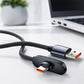 🎮🔌 50% KORTING! Nooit meer een kabel in je hand tijdens het gamen! Deze 90° USB-A naar USB-C kabel met 100W snelladen houdt de stekker strak langs je toestel – gevlochten, versterkt en klaar voor elke sessie!