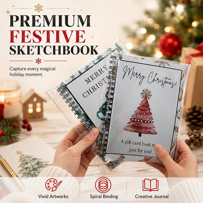 🎄📖 50% KORTING! Nooit meer losse kerstkaarten kwijt! Dit A6 vakantiealbum met spiraalband bewaart al je kaarten en schetsen op één plek – bladert 360° en blijft plat openliggen. Perfect voor kerstherinneringen!