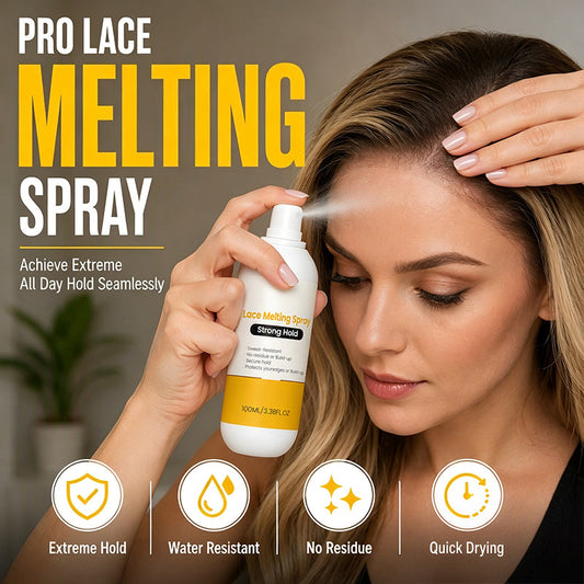 💨✨ 50% KORTING! Nooit meer loslatende lace bij warmte of zweten! Deze smeltspray houdt je pruik 24 uur muurvast – onzichtbare haarlijn, geen jeuk, bestand tegen hitte en vocht.