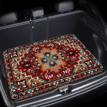 🚗🏵️ 50% KORTING! Nooit meer een schuivende of vieze kofferbakmat! Deze universele mat met antislip-rug en kristalfluweel oppervlak beschermt je auto en blijft perfect liggen – stijlvol en makkelijk schoon te maken!