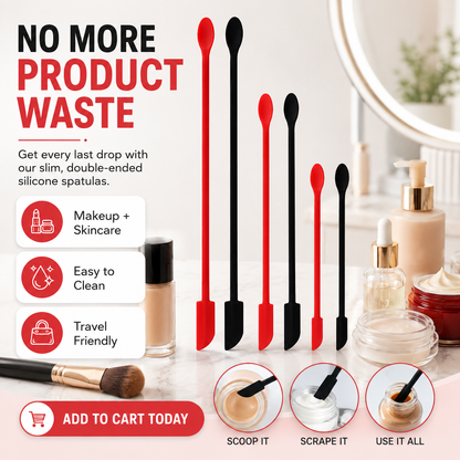 💅💎 Van halfvolle fles naar volledig leeg – deze flexibele mini spatels bereiken elke hoek en besparen je dure make-up. 50% KORTING!