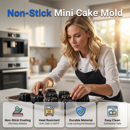 🎃 50% korting! Pompoencakevorm met antiaanbaklaag – gemaakt van hoogwaardig koolstofstaal met een superieure antiaanbaklaag, waardoor de cakes er elke keer perfect uitkomen. Geen gebroken cakes meer – alleen maar perfecte pompoenvormige lekkernijen!