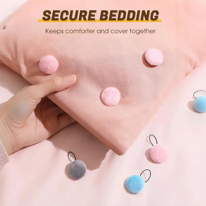 😴🛏️ Stop met woelen door een verschoven dekbed! Dé zachte bedclips met pluizige bal – geen scherpe pinnen, past op elk dekbed en blijft de hele nacht strak. 50% KORTING!