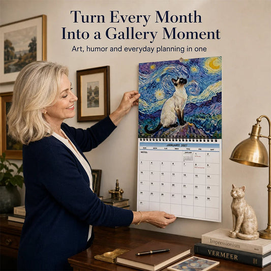 ⏳Tijdelijke aanbieding: 50% korting⏰2027-kalender met grappige kattenmemes🐱📅