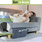 😴📚 Stop met zoeken naar je spullen in bed! Dé vilten opberghangzak met grote vakken past onder elk matras en bewaart laptop, tablet, boek en afstandsbediening netjes bij de hand. 50% KORTING!