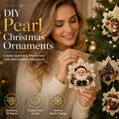 🎄✨ 50% KORTING! Maak je eigen stralende kerstdecoratie – 5D parel diamond painting set, inclusief pen, klei & tray. Hang ze in de boom of voor het raam!