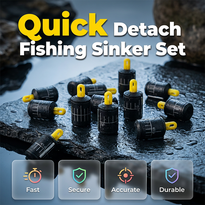 🎣 Lijn in de war? Lood verwisselen zonder knippen! Deze quick-release loodjes klik je zo vast – rechtop, geen tangle, meer vistijd.