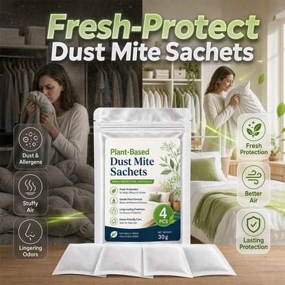 💥🌿 50% KORTING! Van muffe kast naar frisse slaapkamer – deze natuurlijke mijtwerende zakjes beschermen textiel en houden beddengoed heerlijk fris. 4 stuks!