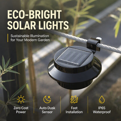 Waterdichte LED-wandlampen voor buiten met zonne-energie voor aan de dakgoot