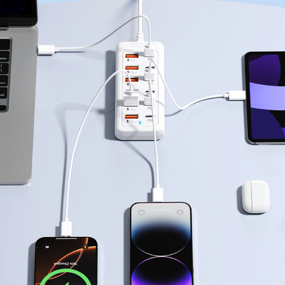 💻 Stop met wisselen van laders! Dé 12-in-1 USB-hub met snelladen, 4/6 USB + 4/6 Type-C en verlengkabel – alles tegelijk opgeladen, geen rommel meer. 50% KORTING!