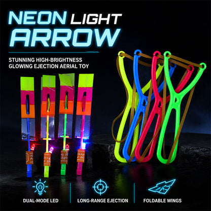 ✨🏹 50% KORTING! Stop met saaie avonden! Dé LED katapult met lichtgevende pijlen – schiet, zie spiraalvlucht en verlicht de hele hemel! Voor urenlang nachtplezier!