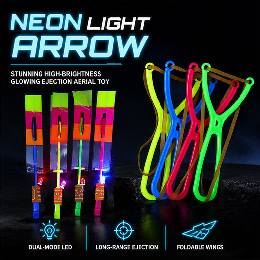 ✨🏹 50% KORTING! Stop met saaie avonden! Dé LED katapult met lichtgevende pijlen – schiet, zie spiraalvlucht en verlicht de hele hemel! Voor urenlang nachtplezier!