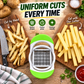 💥🍟 60% KORTING! Van aardappel naar friet in één beweging – deze stevige handmatige snijder werkt zonder stroom, voor friet, zoete aardappel en wortel!