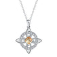 Sierlijke Keltische Heksenknoop Hanger Ketting – Elegant Design
