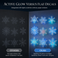 💥🎁 Van gewone kamer naar betoverende winterse sfeer – deze glow-in-the-dark sneeuwvlokstickers met zilveren glitter en blauwgroen licht zijn het ultieme kerstcadeau!