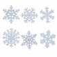 💥🎁 Van gewone kamer naar betoverende winterse sfeer – deze glow-in-the-dark sneeuwvlokstickers met zilveren glitter en blauwgroen licht zijn het ultieme kerstcadeau!