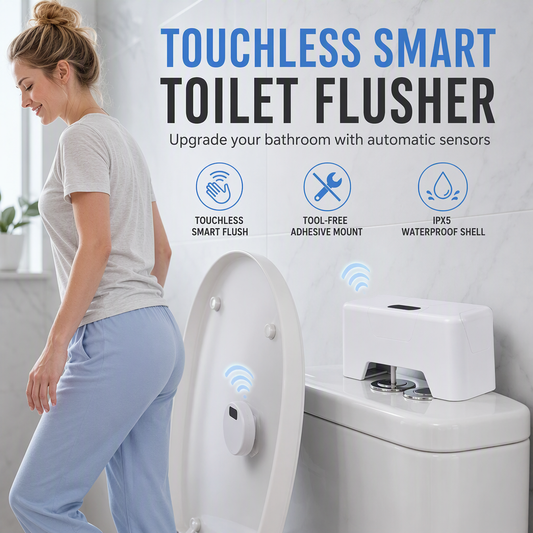 🚽✨ 50% KORTING! Nooit meer bacteriën op de wc-knop! Deze touchless automatische toiletspoeler met infraroodsensor spoelt met één handbeweging – hygiënisch, IPX5 waterdicht en in seconden gemonteerd!
