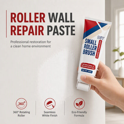 🧱🖌️✨Waterproof Wall Repair Paste with Integrated Small Roller Brush