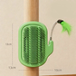 2-in-1 Corner Grooming Station for Pets with a Feather Stick