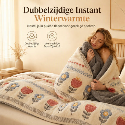 ❄️🔥 50% KORTING! Nooit meer ijskoude voeten in bed! Dit dubbelzijdige Sherpa fleece dekbed houdt de warmte direct vast – fluweelzacht, extra dik en heerlijk voor koude winternachten!
