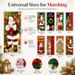 🎄🚪 50% KORTING! Nooit meer een fladderende, verkreukelde deurbanner! Deze kerstdeurhoes met thermische print en dik polyester geeft je voordeur in seconden een sprankelende kerstlook!