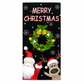 🎄🚪 50% KORTING! Nooit meer een fladderende, verkreukelde deurbanner! Deze kerstdeurhoes met thermische print en dik polyester geeft je voordeur in seconden een sprankelende kerstlook!