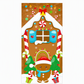 🎄🚪 50% KORTING! Nooit meer een fladderende, verkreukelde deurbanner! Deze kerstdeurhoes met thermische print en dik polyester geeft je voordeur in seconden een sprankelende kerstlook!