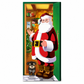 🎄🚪 50% KORTING! Nooit meer een fladderende, verkreukelde deurbanner! Deze kerstdeurhoes met thermische print en dik polyester geeft je voordeur in seconden een sprankelende kerstlook!