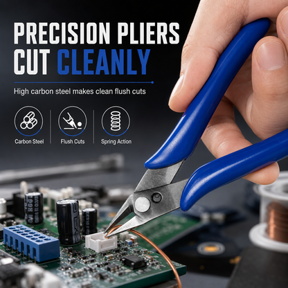 🎯✂️ 50% KORTING! Van rafels naar haarscherpe sneden – deze precisietang knipt elektrische draden en modelbouwplastic moeiteloos vlak af. Met automatische veer en antislip handgrepen!