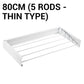 💥🧺 50% KORTING! Van kleine badkamer tot balkon: dit opvouwbare wandrek geeft je droogruimte zonder ruimteverlies. Tot 30 kg, 50/60/80 cm, 3/4/5 stangen!