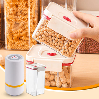 ✨🧂 50% KORTING! Van vochtige koekjes naar krokant vers – deze transparante vacuümpot met dubbel zegel en pomp is je slimme keukenmaatje. Stapelt stevig, opent volledig en blijft luchtdicht!