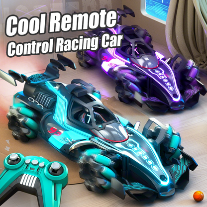 🚗💥 Stop met saaie auto's! Deze futuristische raceauto heeft licht, driftmodus, mistspray en zelfs gesture control. Race als een pro!