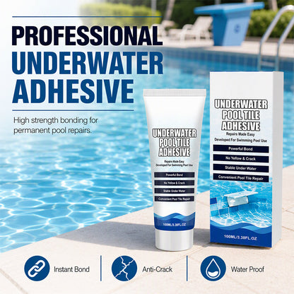🧱🌊 Sterke onderwater tegellijm | Directe hechting onder water | Snelhardend | Water- en vochtbestendig | Anti-vergelend | Voor zwembad, badkamer & meer | 30/60 ml.