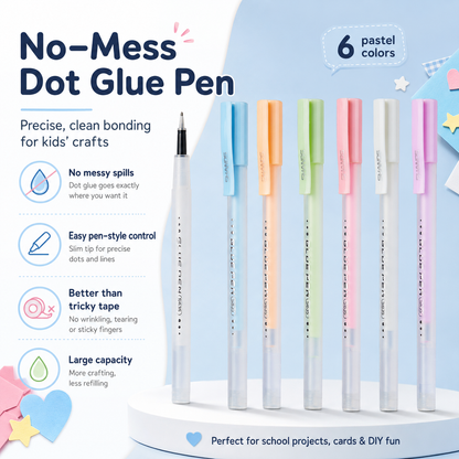 💥🖊️ 50% KORTING! Stop met geknoei bij knutselen! Dé dot glue pen met fijne punt – lijmt precies waar je wilt, geen kreukels, geen scheuren. Voor school, kaarten & DIY!