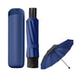 ☂️ Extra grote windvaste opvouwbare paraplu – 130 cm diameter, 12 verstevigde ribben, UPF 50+, Pongee stof, sneldrogend, voor 4 personen.