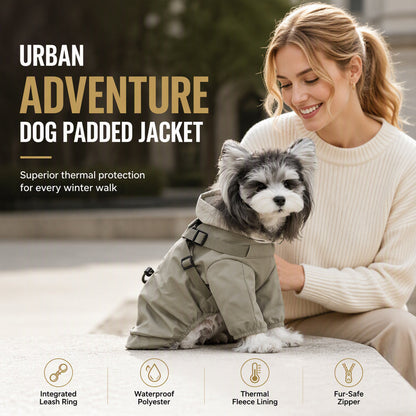 ✨ Alsof je hond een warme regenjas op maat krijgt! Gewatteerd, waterdicht en met handige riemringen – klaar voor herfst en winter.