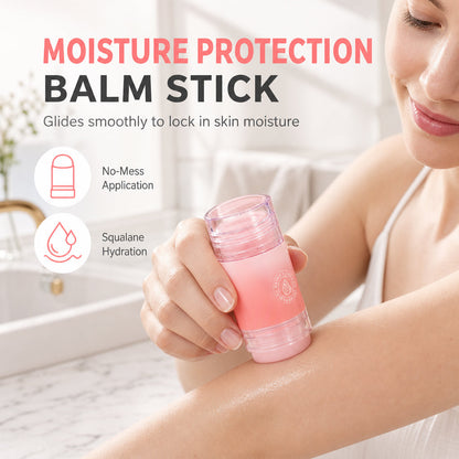 🧴 Waarom je handen vuil maken? Deze handsfree stift met squalane & hyaluronzuur hydrateert droge handen, voeten en hielen. Perzik of sinaasappel, 35g!