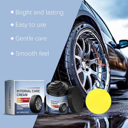 🚗 Waarom vervangen als je kunt herstellen? Deze tire & plastic restorer brengt doffe banden en kunststof terug. In 3 stappen, met spons, langdurig resultaat.