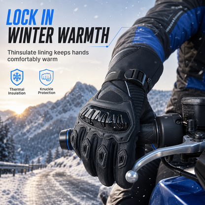 🧤 Stop met koude, stijve handen aan het stuur! Deze waterdichte winterhandschoenen met knokkelbescherming en antislippalm geven je controle terug. Zelfs bij vrieskou.