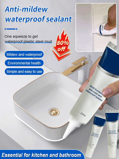 🚫 Geen schimmel, geen lekkage! Dit multifunctionele afdichtmiddel maakt elke kier waterdicht en houdt schimmel buiten. Eén tube, eindeloos veel toepassingen.