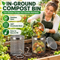 Waarom zou je groenteafval weggooien? Begraaf deze RVS compostbuis, laat wormen het werk doen en je tuin barst van leven. ♻️
