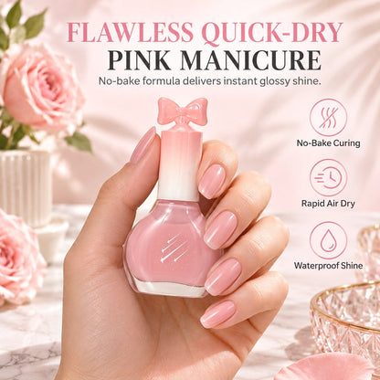💅✨ Nooit meer vlekken of afbladderen! Deze sneldrogende, waterproof nagellak zet in seconden een salonglanzende manicure neer – zonder wachten.