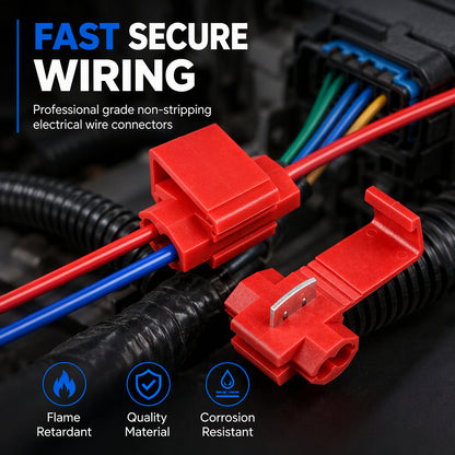 ⚡ Waarom zou je draden strippen als één tang genoeg is? Deze soldeerloze connectoren maken snelle, veilige verbindingen voor auto, verlichting en huisinstallatie.