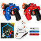 👾✨ Alsof je in een laserarena staat! 2 mini-pistolen, 1 projector met geluid en licht – voor spannende teamgevechten in huis.