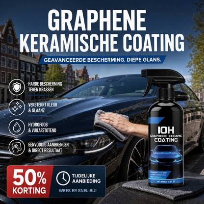 ✨💧 Stop met doffe lak en watervlekken! Dé grafeen coating met 12 maanden bescherming – hydrofoob, anti-kras en eenvoudig zelf aan te brengen. 50% KORTING!